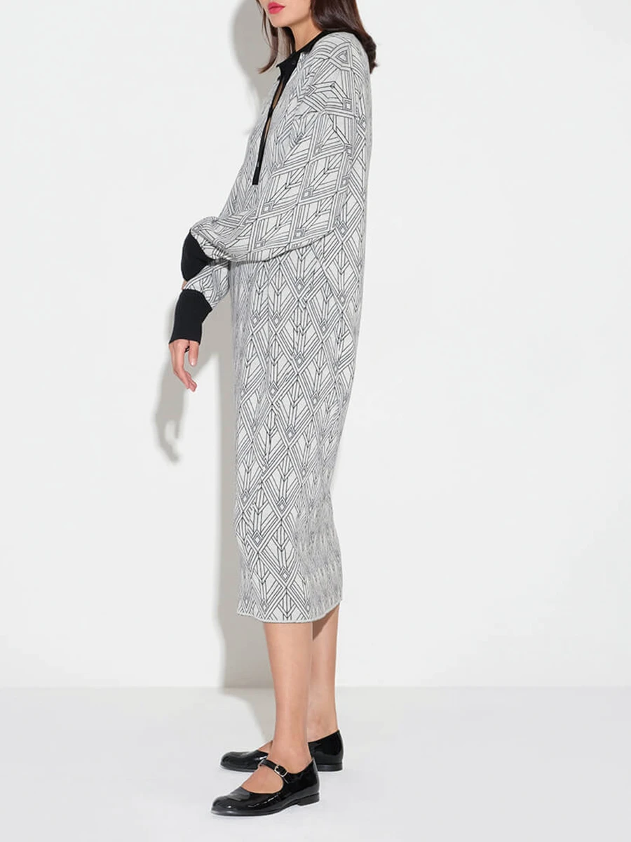 Платье шерстяное