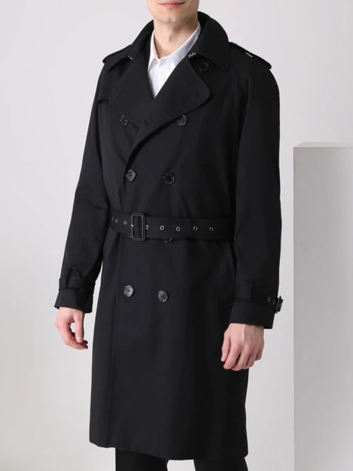 Тренч двубортный SAINT LAURENT