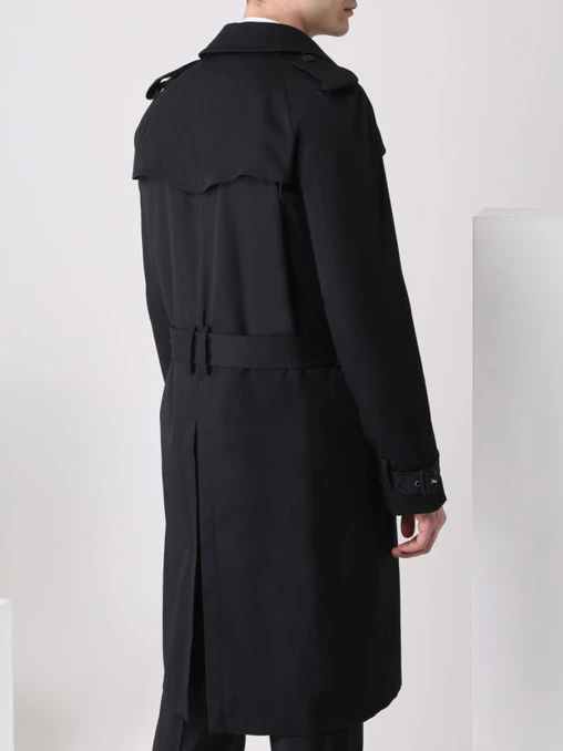 Тренч двубортный SAINT LAURENT
