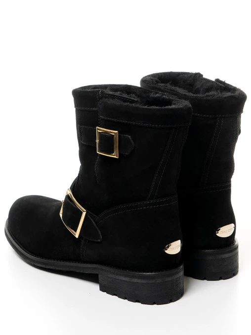 Полусапоги замшевые на меху JIMMY CHOO