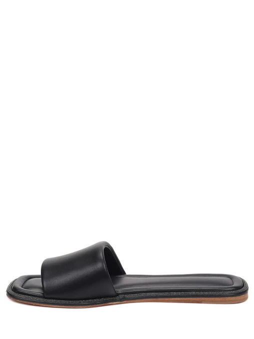Шлепанцы кожаные BRUNELLO CUCINELLI