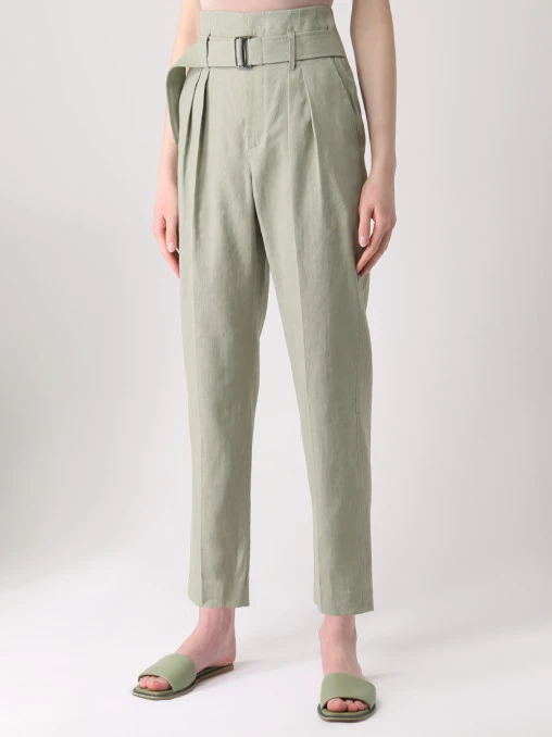 Брюки льняные BRUNELLO CUCINELLI