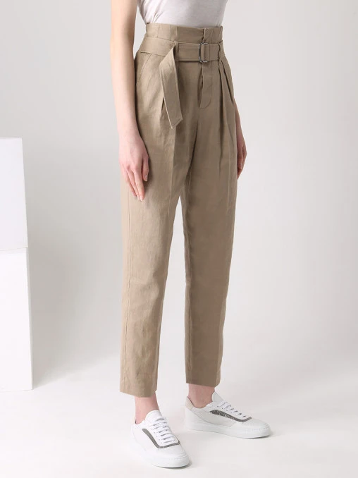 Брюки льняные BRUNELLO CUCINELLI