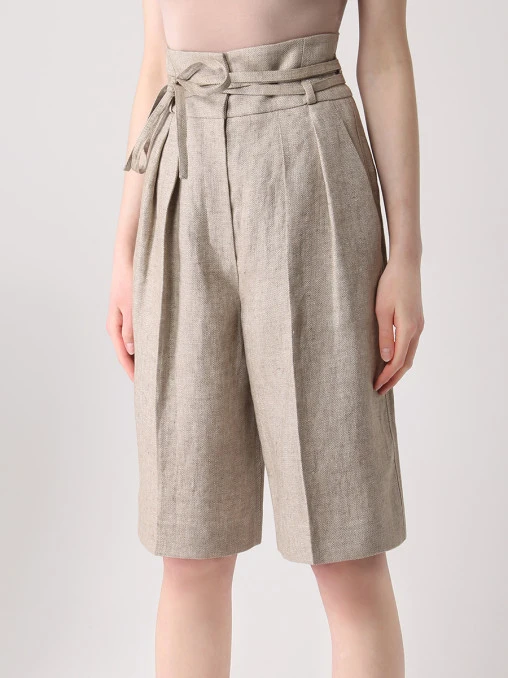 Бермуды льняные BRUNELLO CUCINELLI
