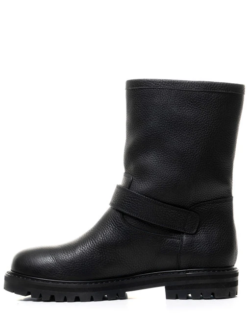 Полусапоги кожаные на меху S.FERRAGAMO