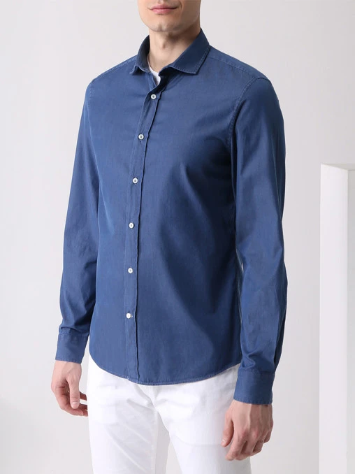 Рубашка Leisure Fit хлопковая BRUNELLO CUCINELLI