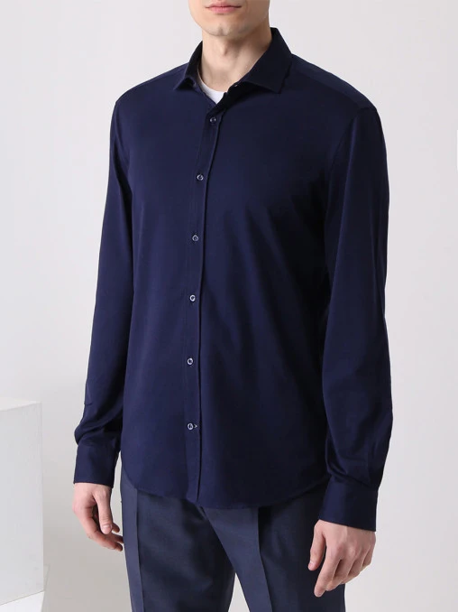 Рубашка хлопковая Leisure Fit BRUNELLO CUCINELLI
