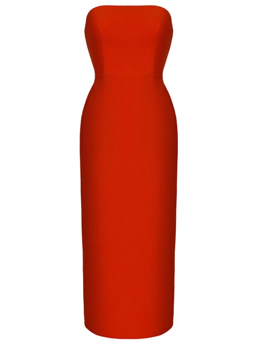 Платье-бюстье однотонное RA&LLY