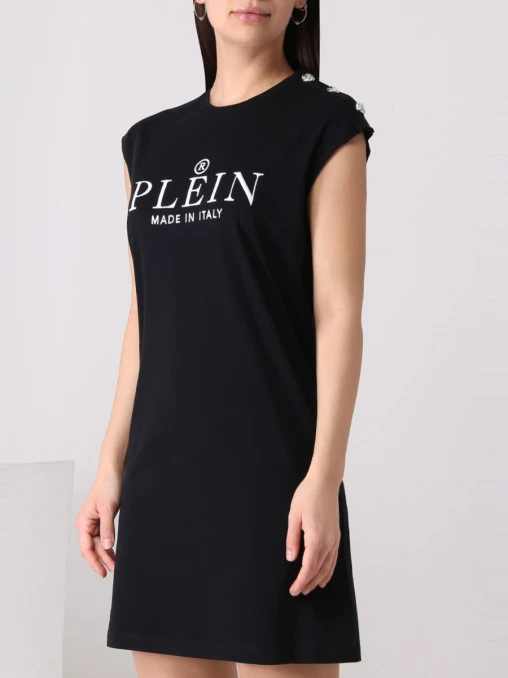 Платье-футболка хлопковое PHILIPP PLEIN