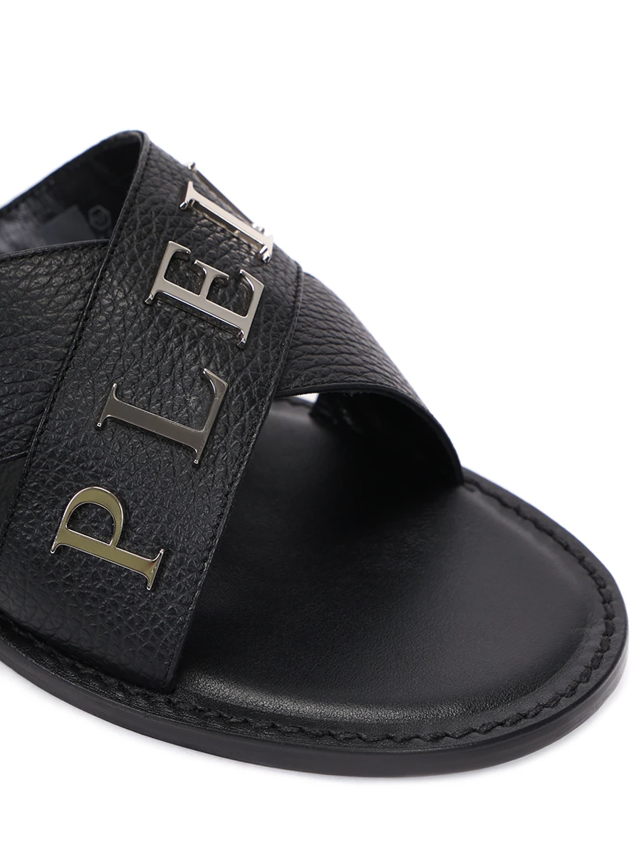 Шлепанцы кожаные