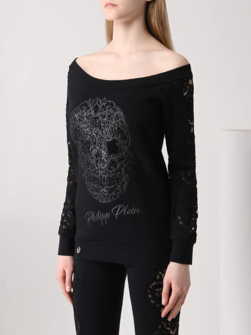Толстовка со стразами PHILIPP PLEIN