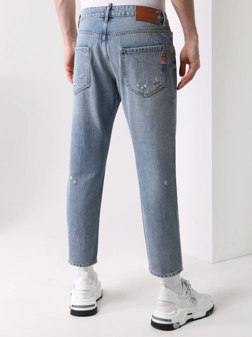 Джинсы хлопковые Straight Cut PHILIPP PLEIN