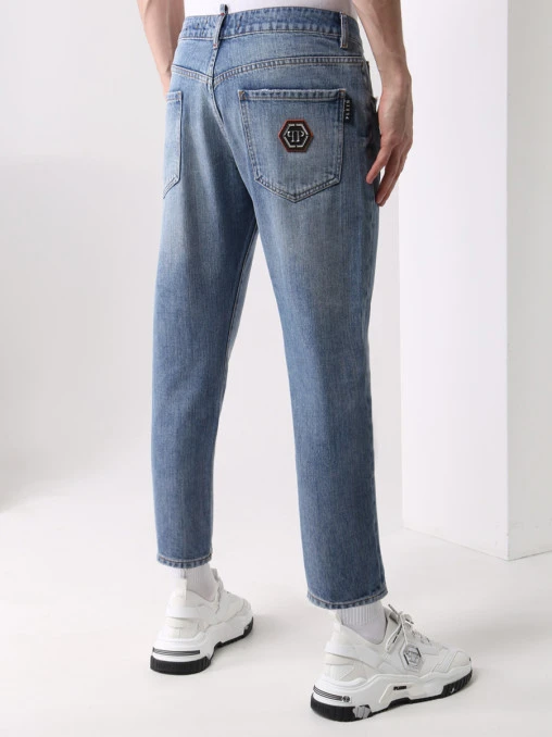 Джинсы хлопковые Straight Cut PHILIPP PLEIN