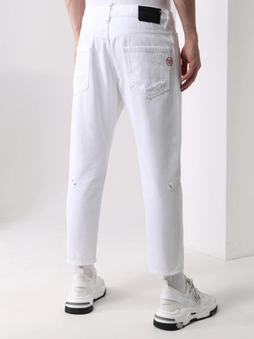 Джинсы хлопковые Straight Cut PHILIPP PLEIN