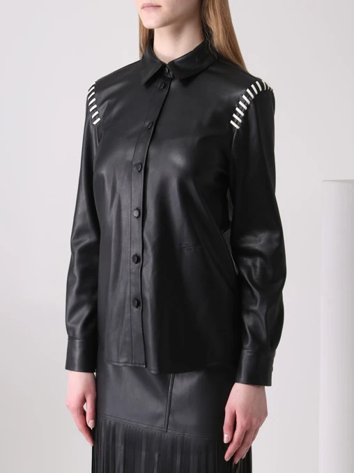 Рубашка из экокожи KARL LAGERFELD