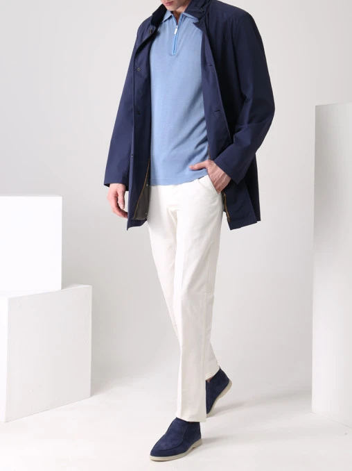 Поло из хлопка и шелка CUDGI