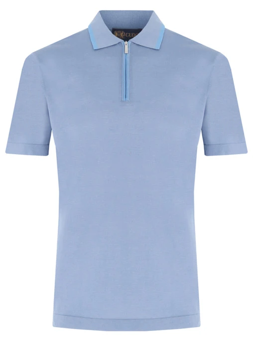 Поло из хлопка и шелка CUDGI