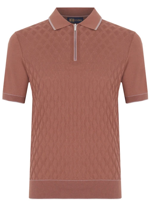 Поло из хлопка и шелка CUDGI