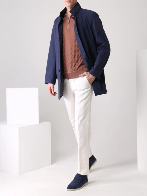 Поло из хлопка и шелка CUDGI