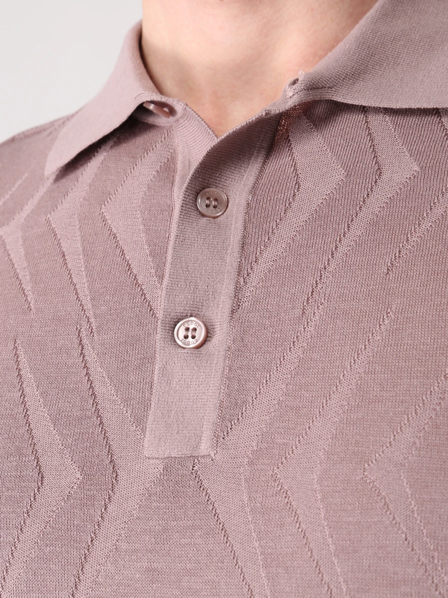 Поло из хлопка и шелка