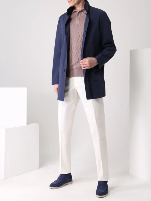 Поло из хлопка и шелка CUDGI