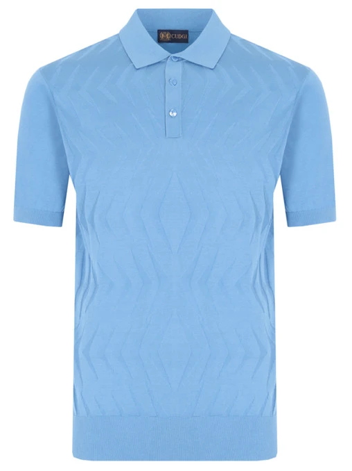 Поло из хлопка и шелка CUDGI