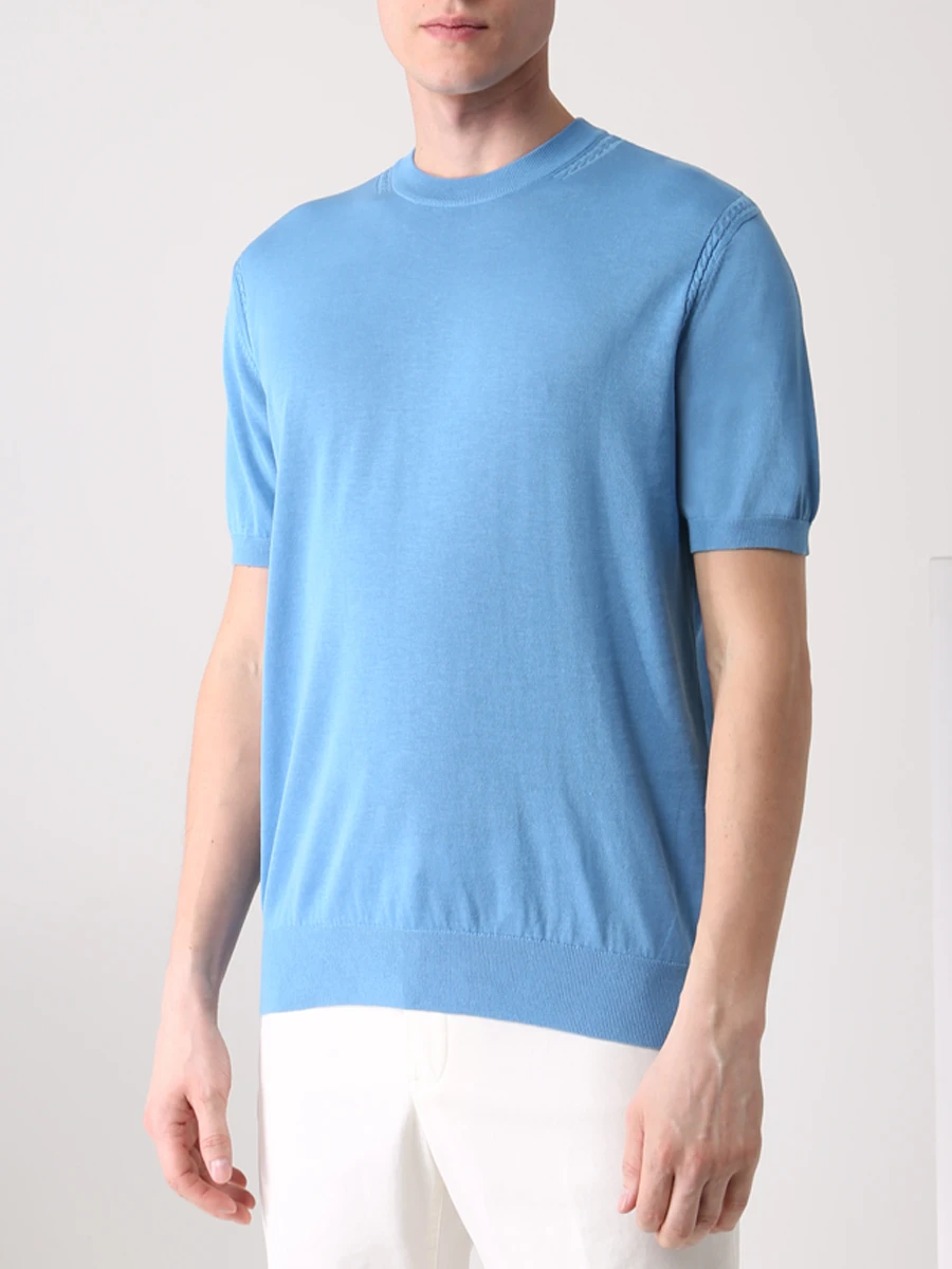 Футболка из хлопка и шелка