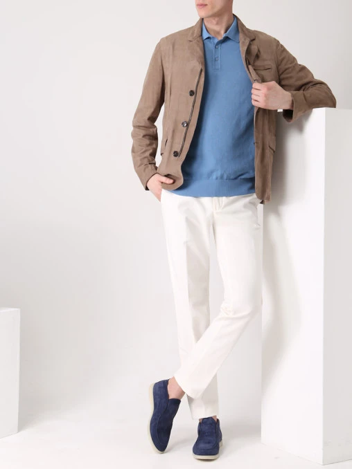 Поло из хлопка и шелка CUDGI