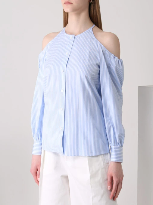 Блуза хлопковая в полоску STELLA MCCARTNEY