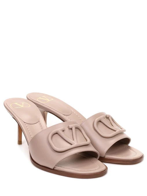 Мюли кожаные VLogo VALENTINO GARAVANI