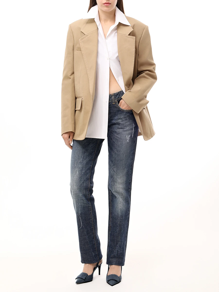 Джинсы хлопковые