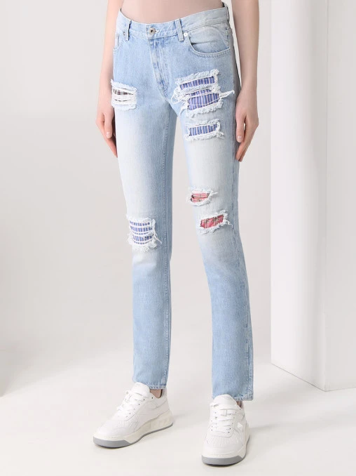 Джинсы хлопковые MOSCHINO