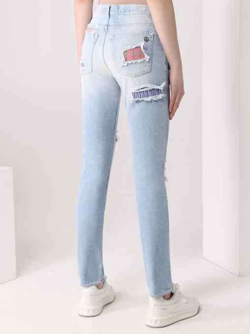 Джинсы хлопковые MOSCHINO