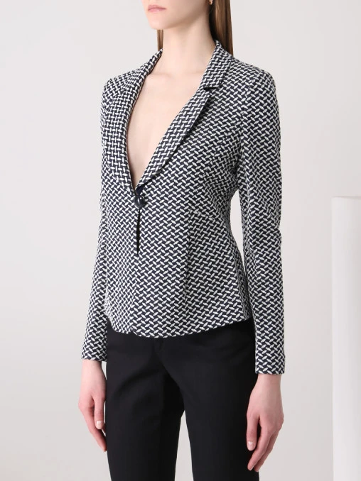 Жакет с узором ARMANI COLLEZIONI