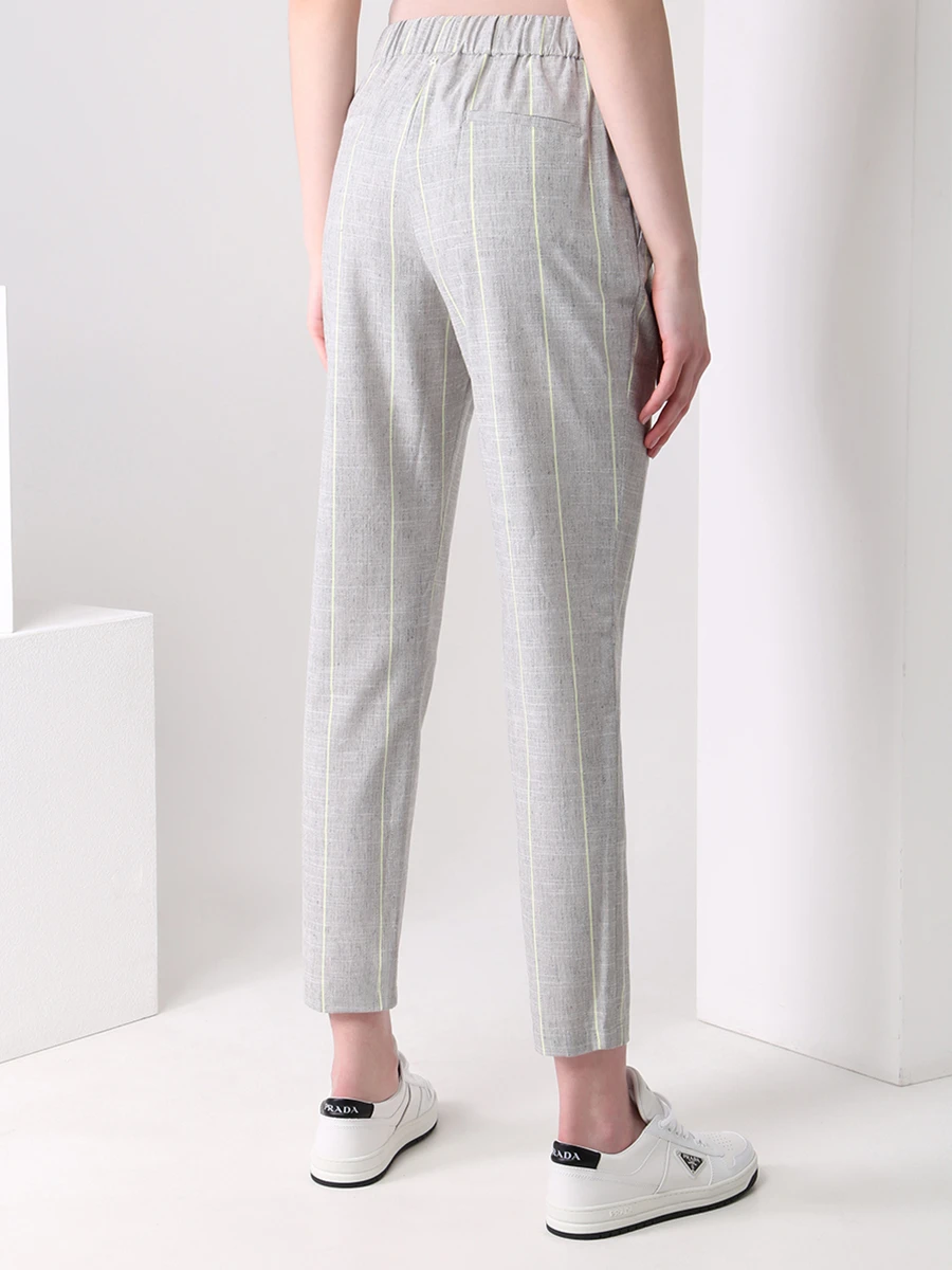 Брюки шерстяные в полоску