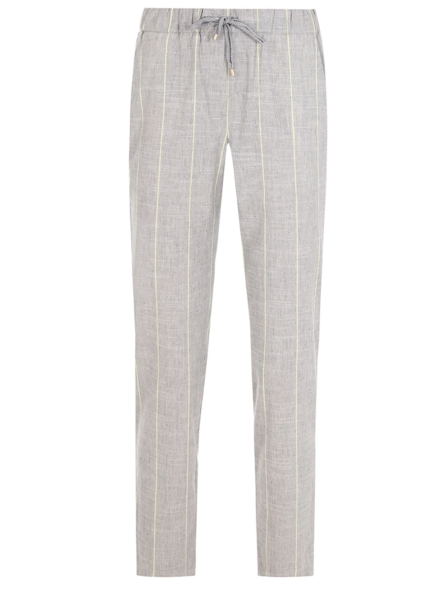 Брюки шерстяные в полоску