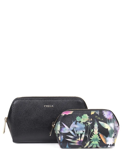Комплект кожаных косметичек FURLA