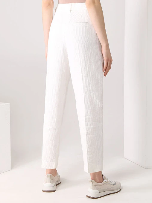 Брюки льняные Volume BRUNELLO CUCINELLI