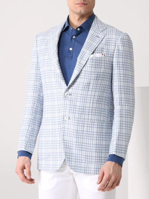 Пиджак в клетку KITON