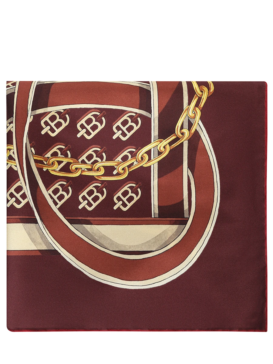 Платок шелковый с принтом B-Chain