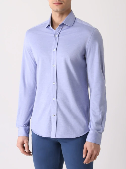 Рубашка Slim Fit хлопковая BRUNELLO CUCINELLI