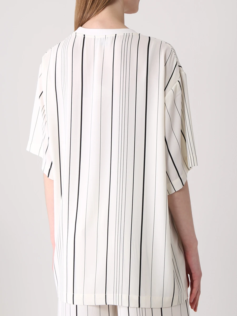 Футболка из вискозы в полоску