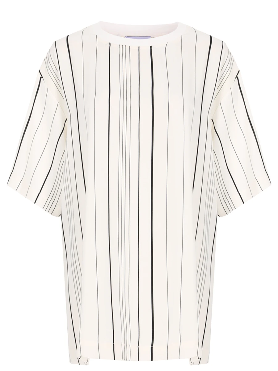 Футболка из вискозы в полоску