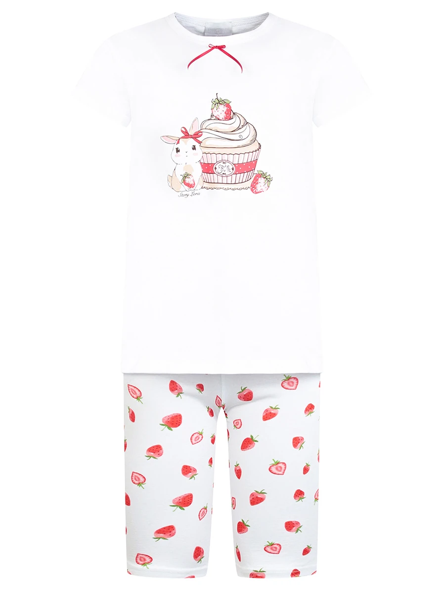 Пижама хлопковая с принтом