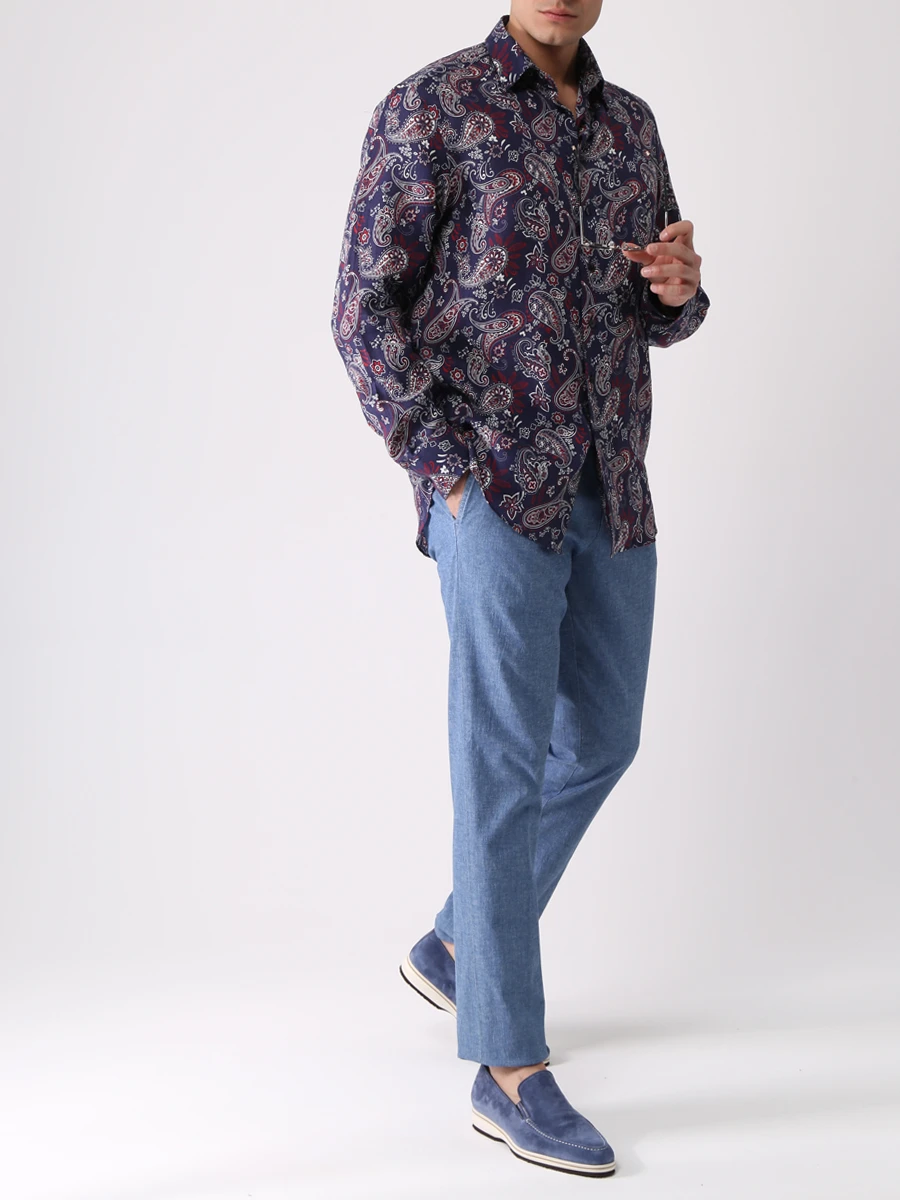 Рубашка Slim Fit льняная