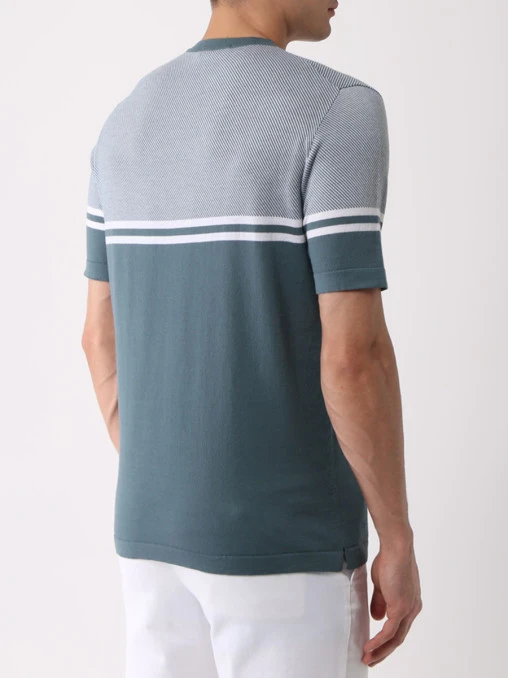 Футболка из хлопка и кашемира FIORONI CASHMERE