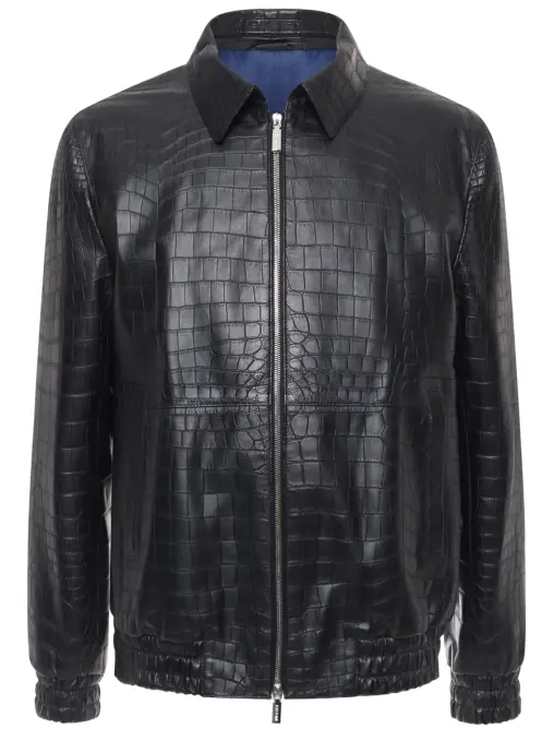 Куртка из кожи крокодила BARDINI