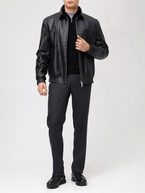 Куртка из кожи крокодила BARDINI