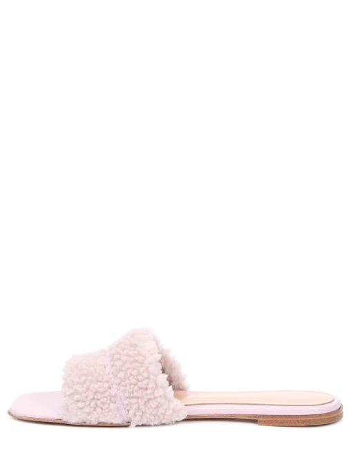 Шлепанцы кожаные GIANVITO ROSSI