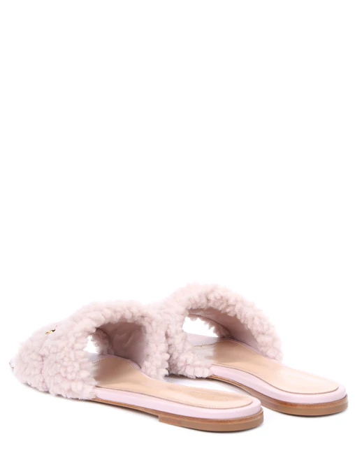 Шлепанцы кожаные GIANVITO ROSSI